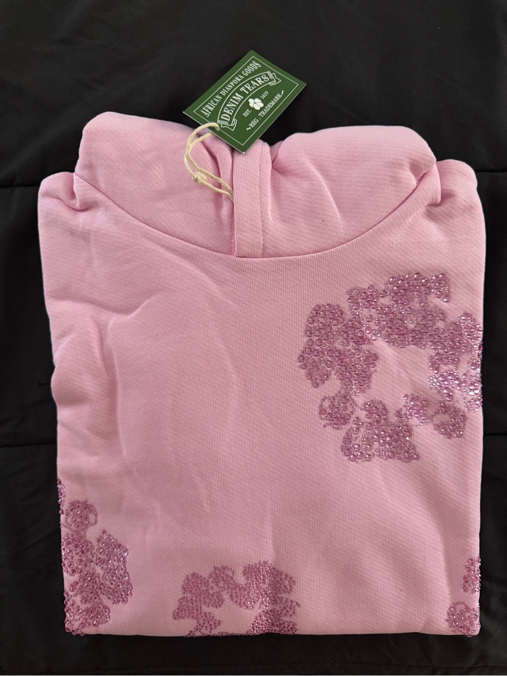 Men's Pink Sequin Turtleneck Sweater
